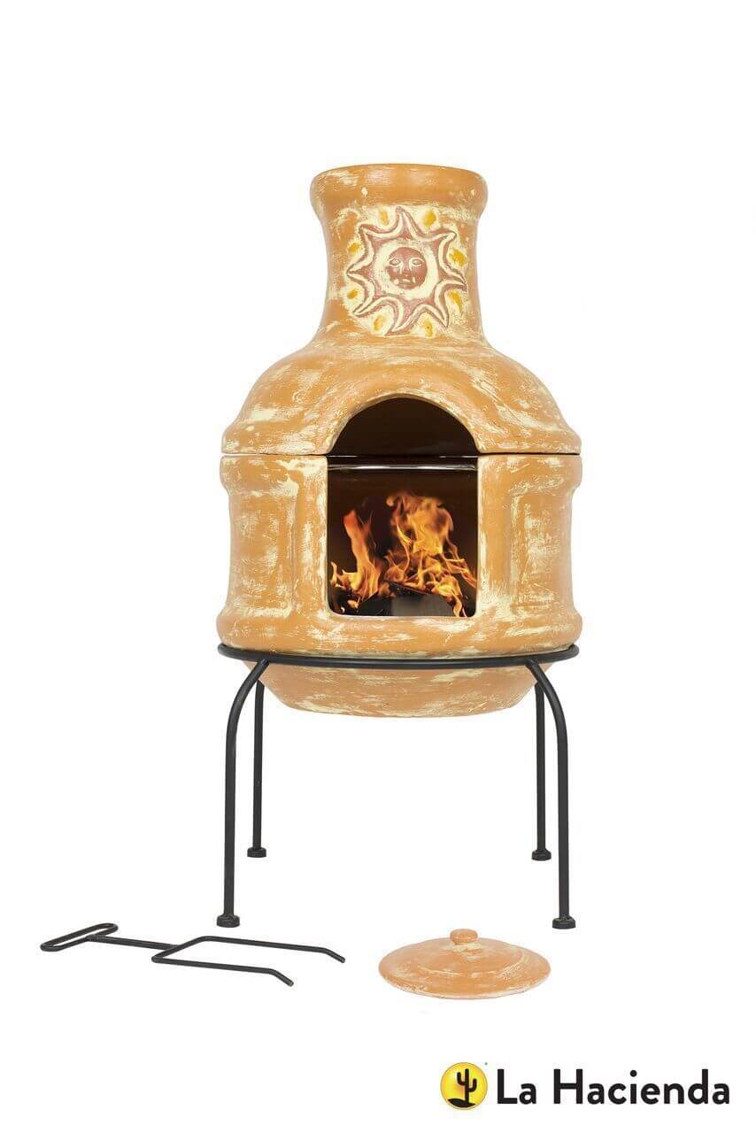 Sunset Grill 2-piece chimenea