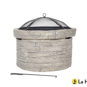 Stone effect firepit