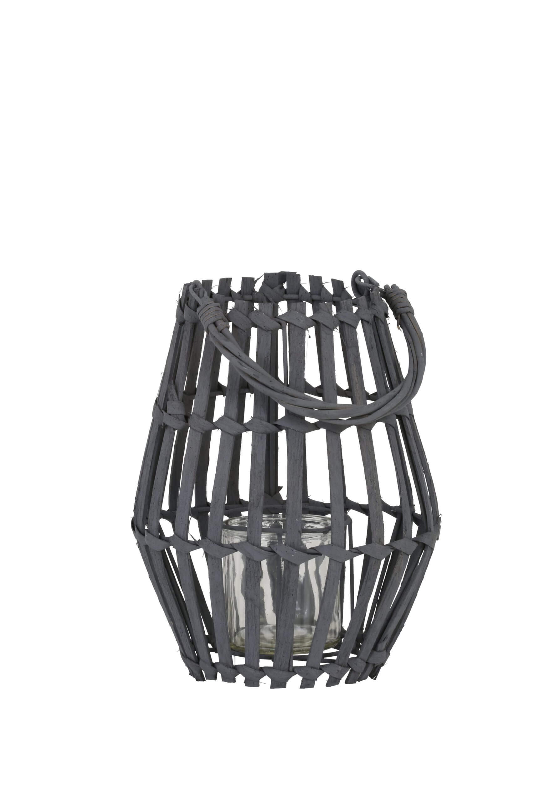 Dark Grey Hurricane Candle Holder Small