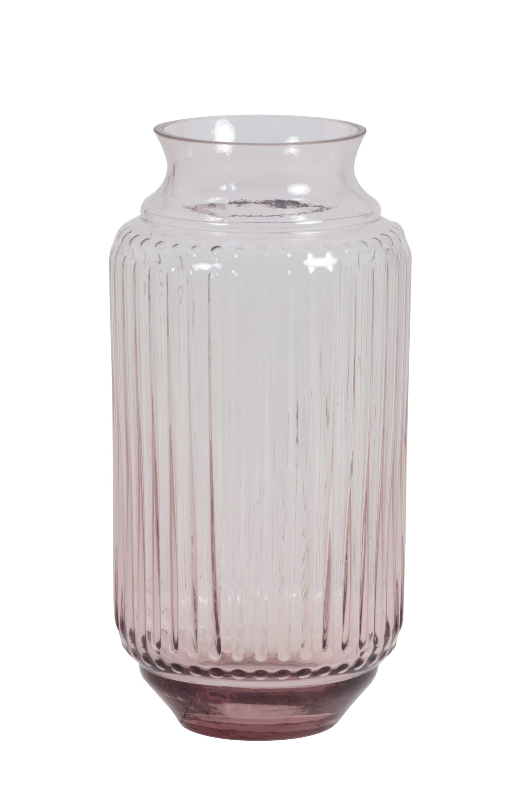 Large Pink Glass Vase