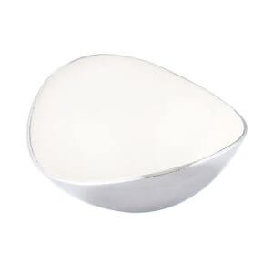 Polished aluminium bowl - small