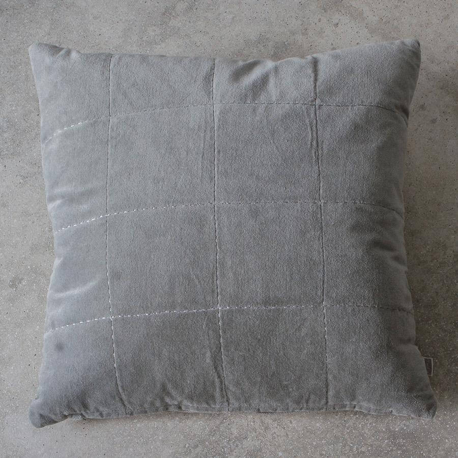 Velvet grey cushion