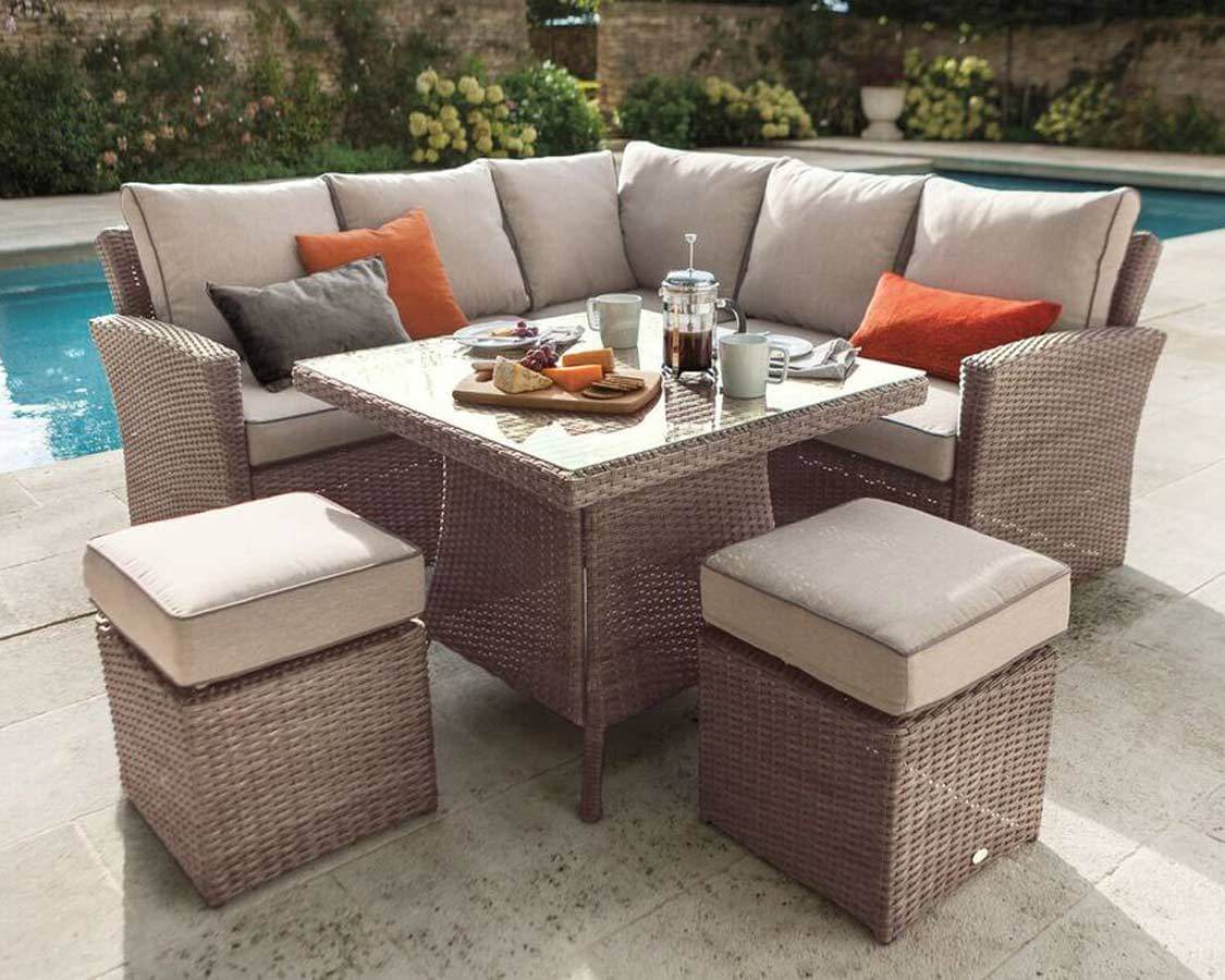 2018 Hartman Essential Corner Sofa Set and Table - Light Brown