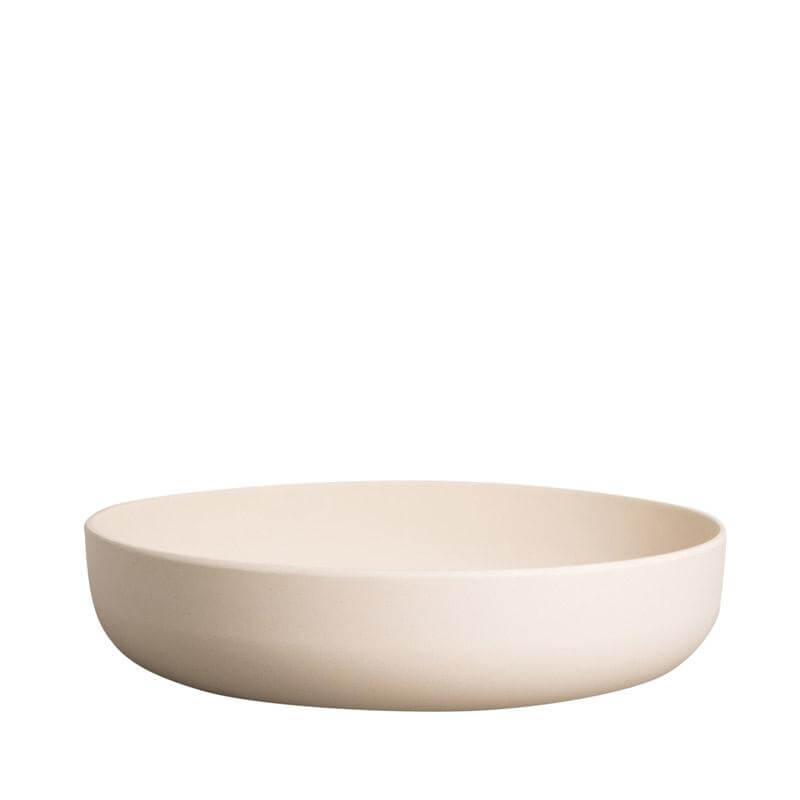 Bamboo serving bowl - Large, Cream