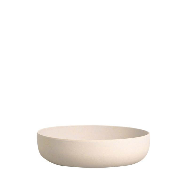 Bamboo serving bowl - Small, Cream