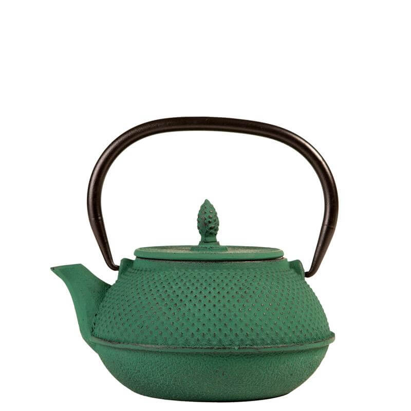 Stylish iron Japanese teapot - Green