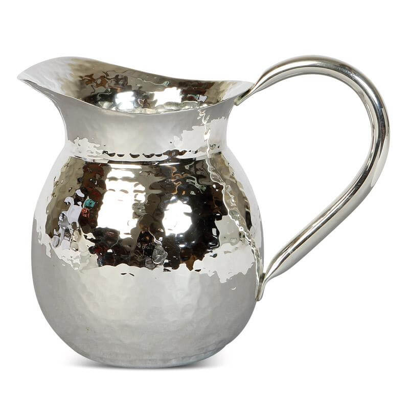 Extra small silver hammered jug