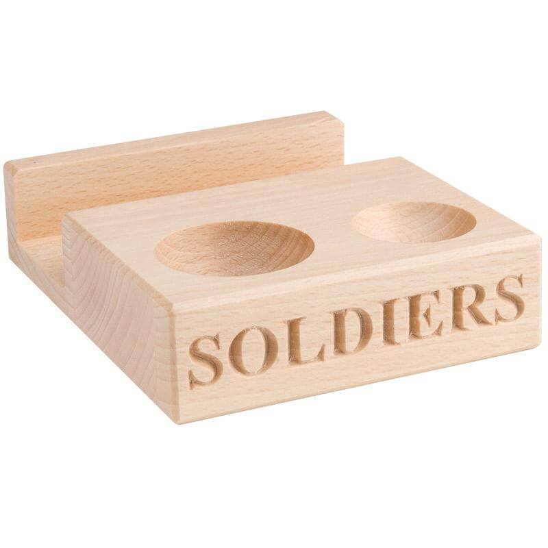 Wooden Egg and Soldiers Holder