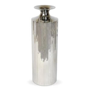 Tall metal vase