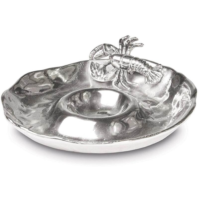Lobster crisp and dip serving dish
