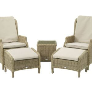Bramblecrest Oakridge Recliner Set with 2 Footstools & Side Table