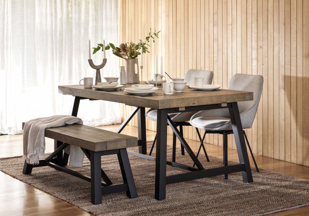 Urban Extending Dining Table Set 1.6m - Gaudi Chair