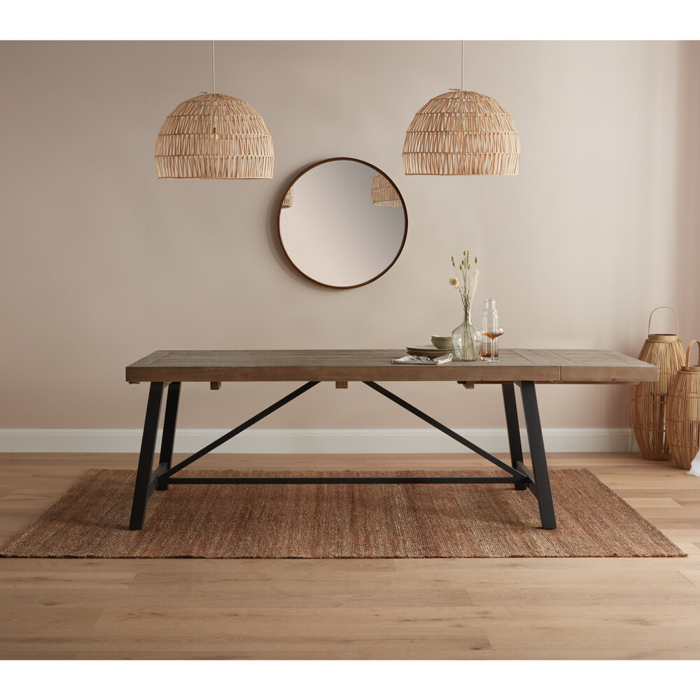 2m Urban Dining Table with 1 extension leaf