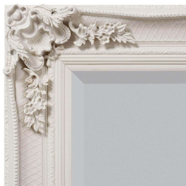 Ornate Rectangle Mirror (Cream)