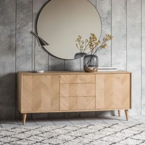 The Modern Light Oak 2 Door / 3 Drawer Sideboard