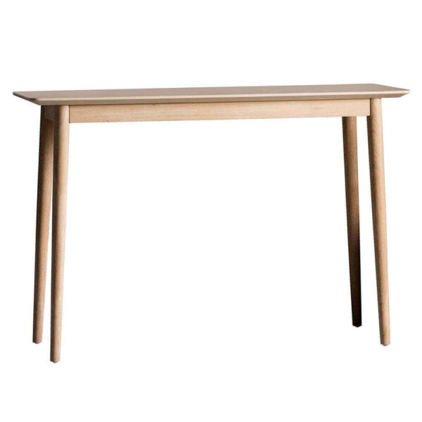 The Modern Light Oak Console Table