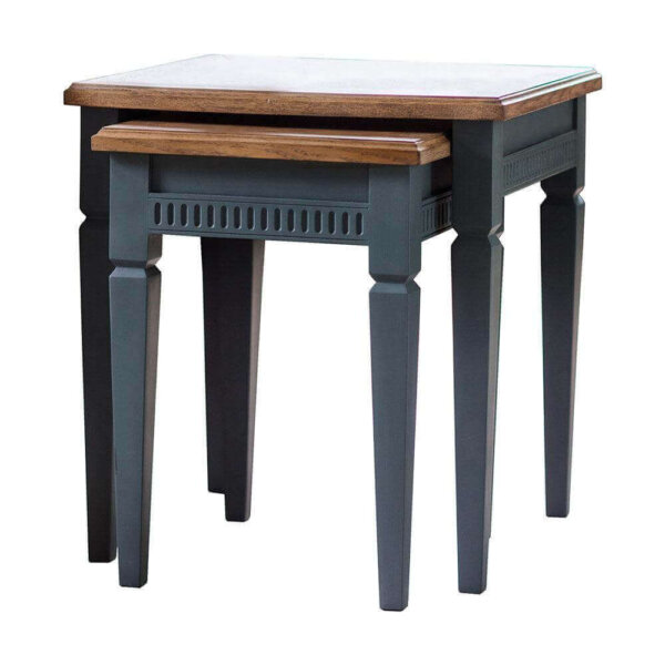 The Atlantic Nest Of 2 Tables Blue Grey