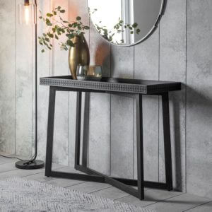 The Chic Black Console Table