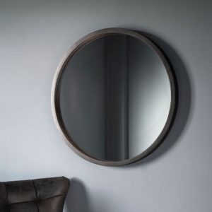 Chic Black round mirror