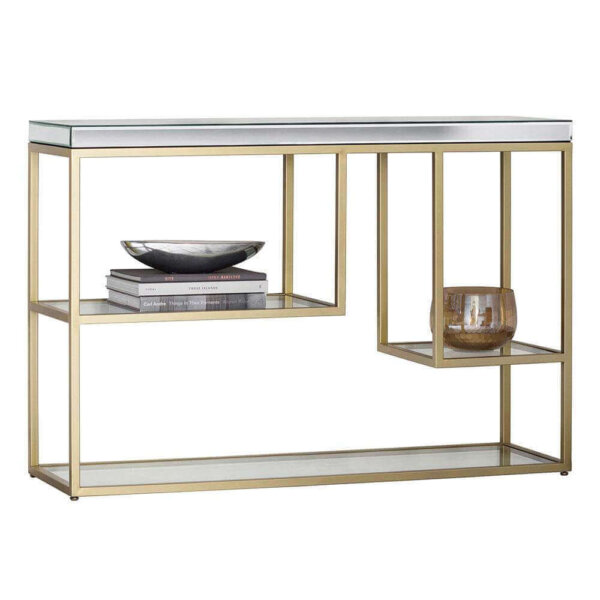 The Designer Console Table in Champagne