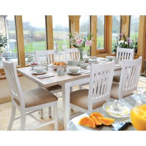 Classic Extending Dining Set with 6 Classic Chairs (1.5m)