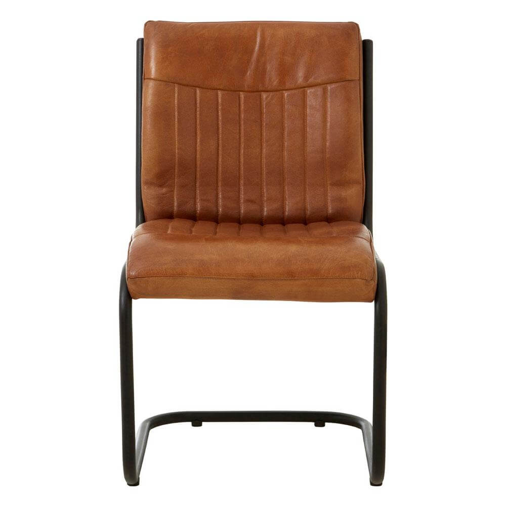 The Brown Leather Dining Chair