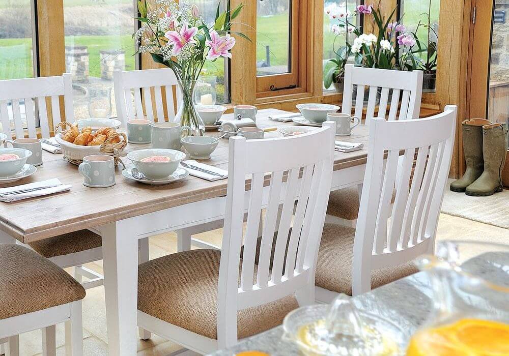 Classic Extending Dining Set with 6 Classic Chairs (1.5m)