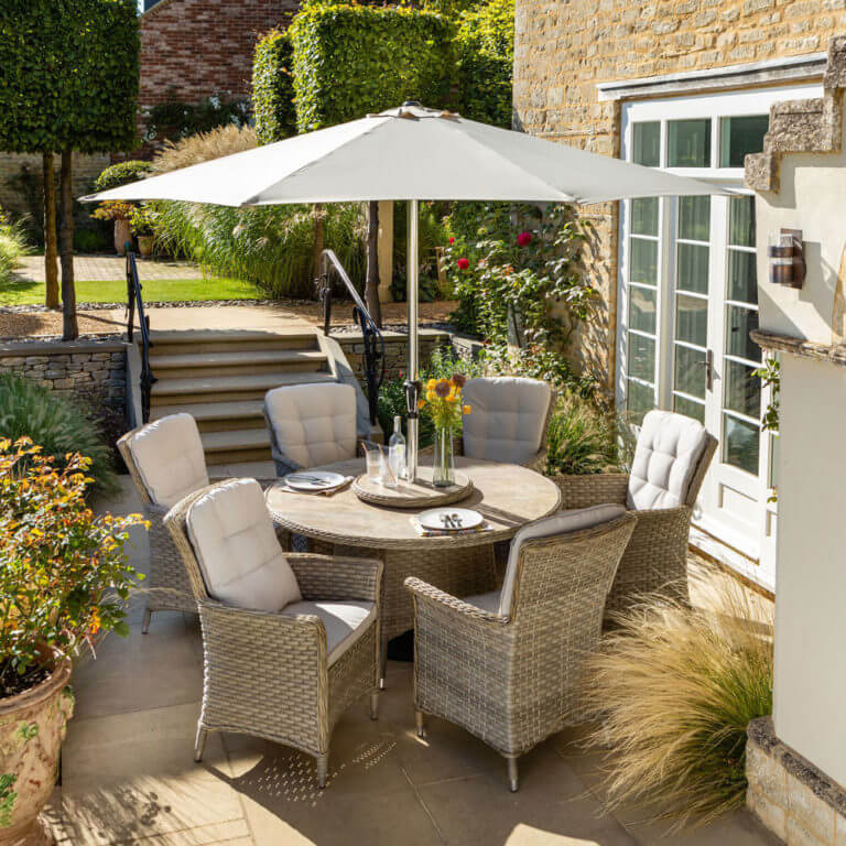 hartman magna 6 seater garden dining set