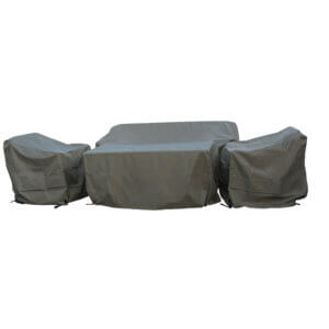 Bramblecrest 3 Seat Sofa Sofa Chairs & Rectangle Casual Dining Table Protective Cover Set