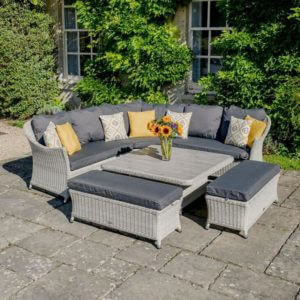 2020 Bramblecrest Monterey Outdoor Sofa Set With Square Dining Table
