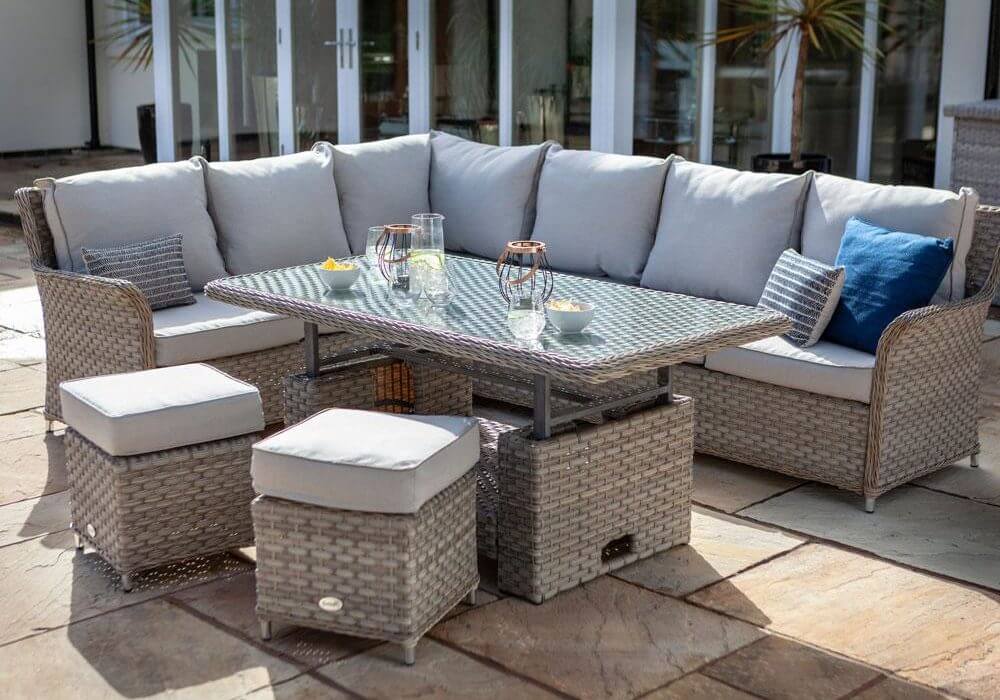 Hartman heritage rectangular casual dining set top