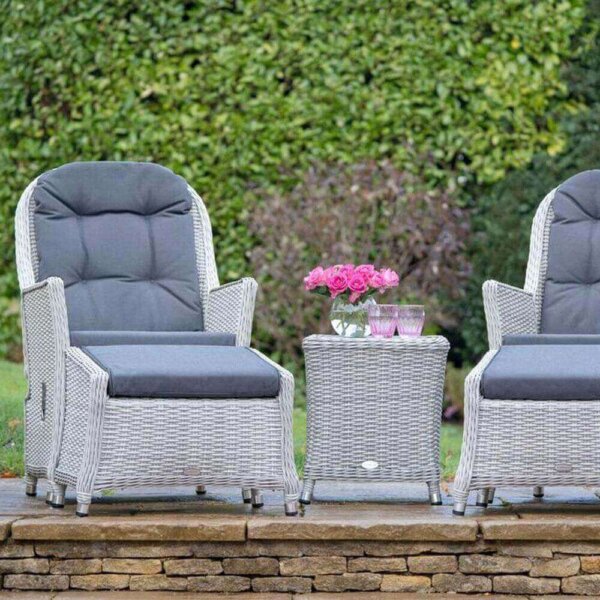 2019 Bramblecrest Monterey Outdoor Reclining Chair Set With Side Table