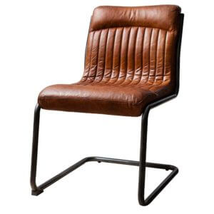 The Leather Dining Chair - Brown
