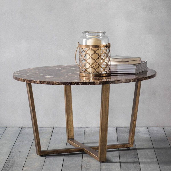 The Brown Marble Coffee Table