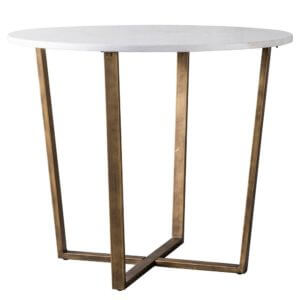 The White Marble Round Dining Table