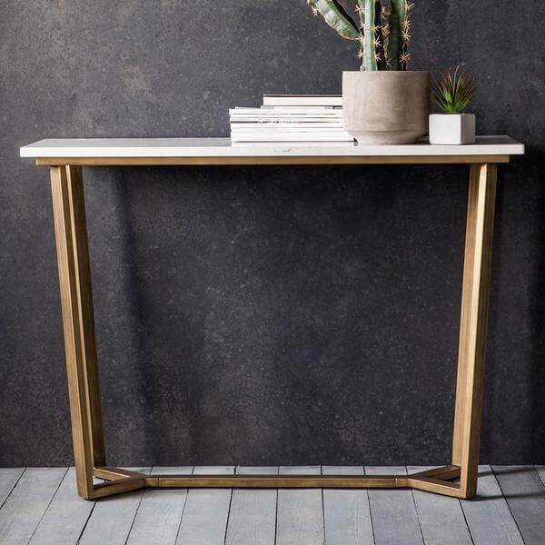 The White Marble Console Table