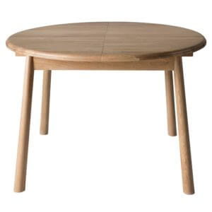 The Bergen Round Extending Dining Table (1.1m)