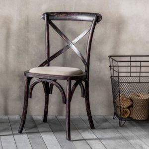 The Cross Dining Chair (2pk) - Black