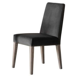 Victoria Dining Chair in Dark Grey Velvet (2pk)