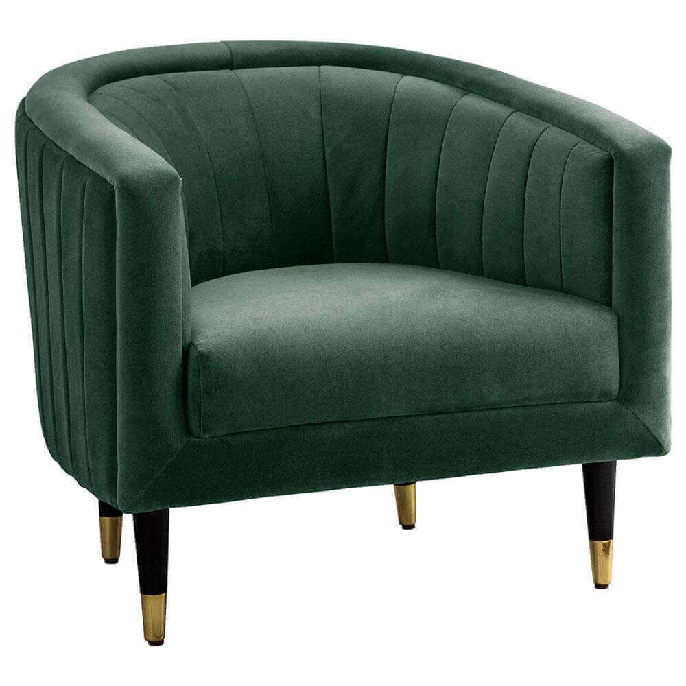 The Green Velvet Tub Chair Inside Out Living