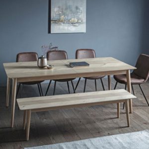 The Modern Light Oak Extending Dining Table Set (2m)