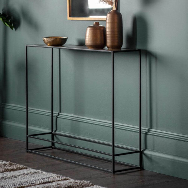 The Metal Frame Console Table Antique Gold