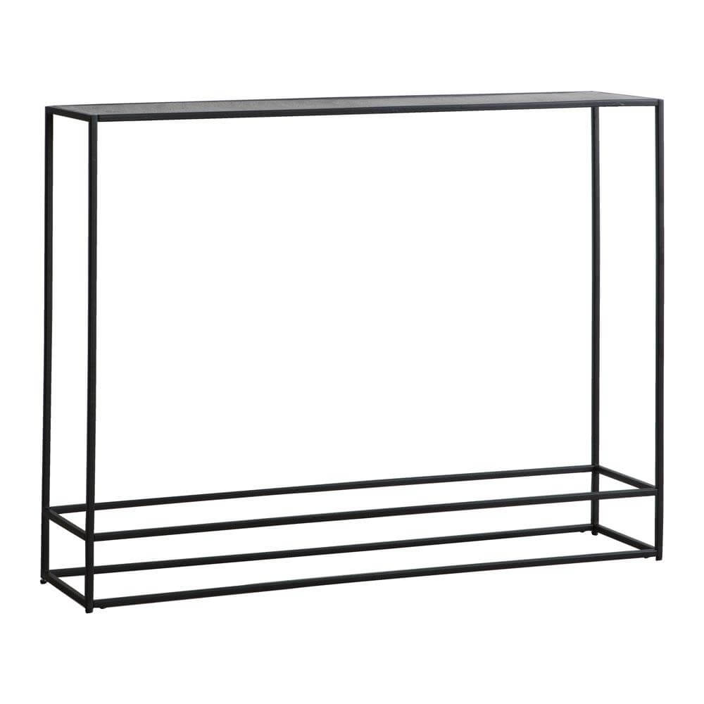 The Metal Frame Console Table Antique Silver