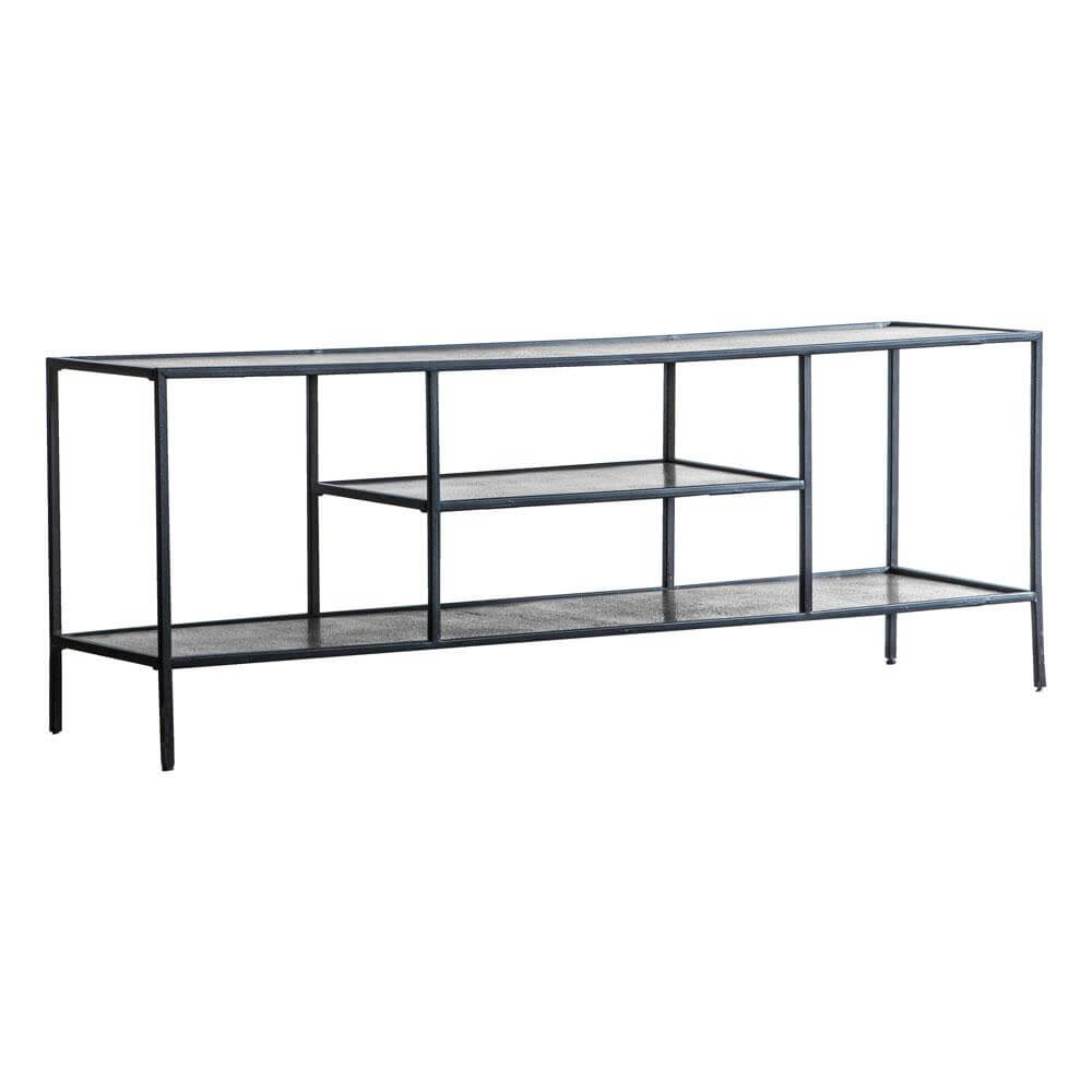 The Metal Frame Media Unit Antique Silver