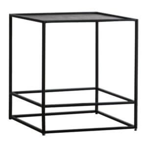 The Metal Frame Side Table Antique Silver