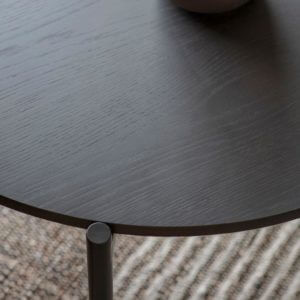 Simple Noir Oak Coffee Table Black