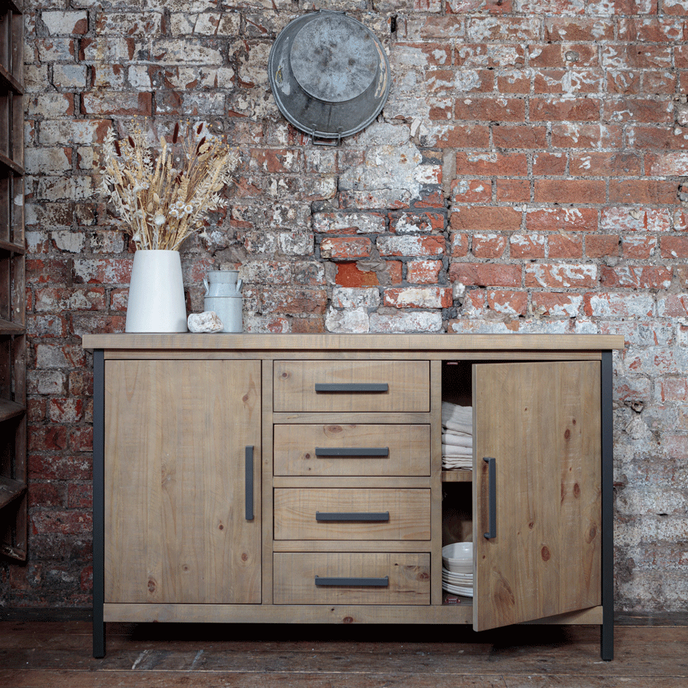 Urban Large Sideboard Pine Storage Unit Inside Out Living