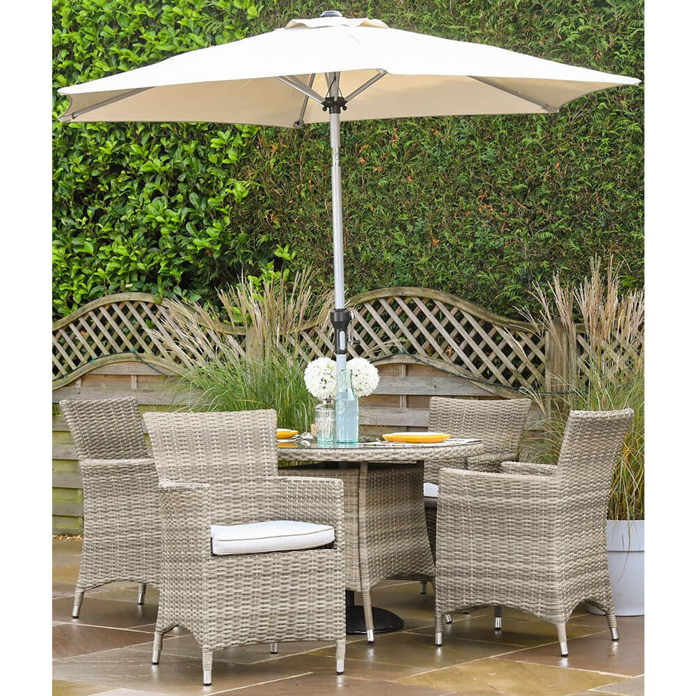 2021 Hartman Westbury 4Seat Garden Dining Set & Parasol