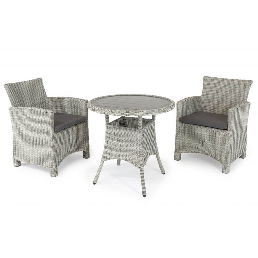 2020 Kettler Palma Garden Bistro Table Set With Rattan Chairs