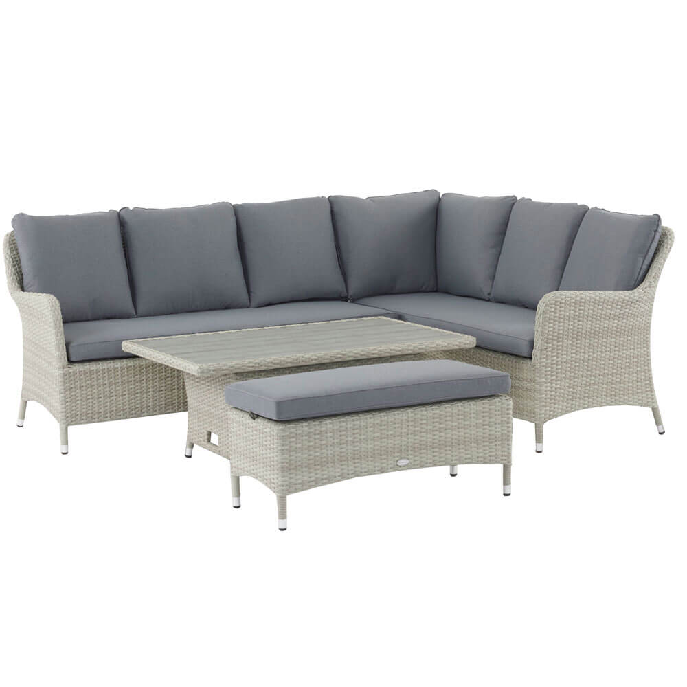 2020 Bramblecrest Tetbury Garden Sofa Set With Rising Table